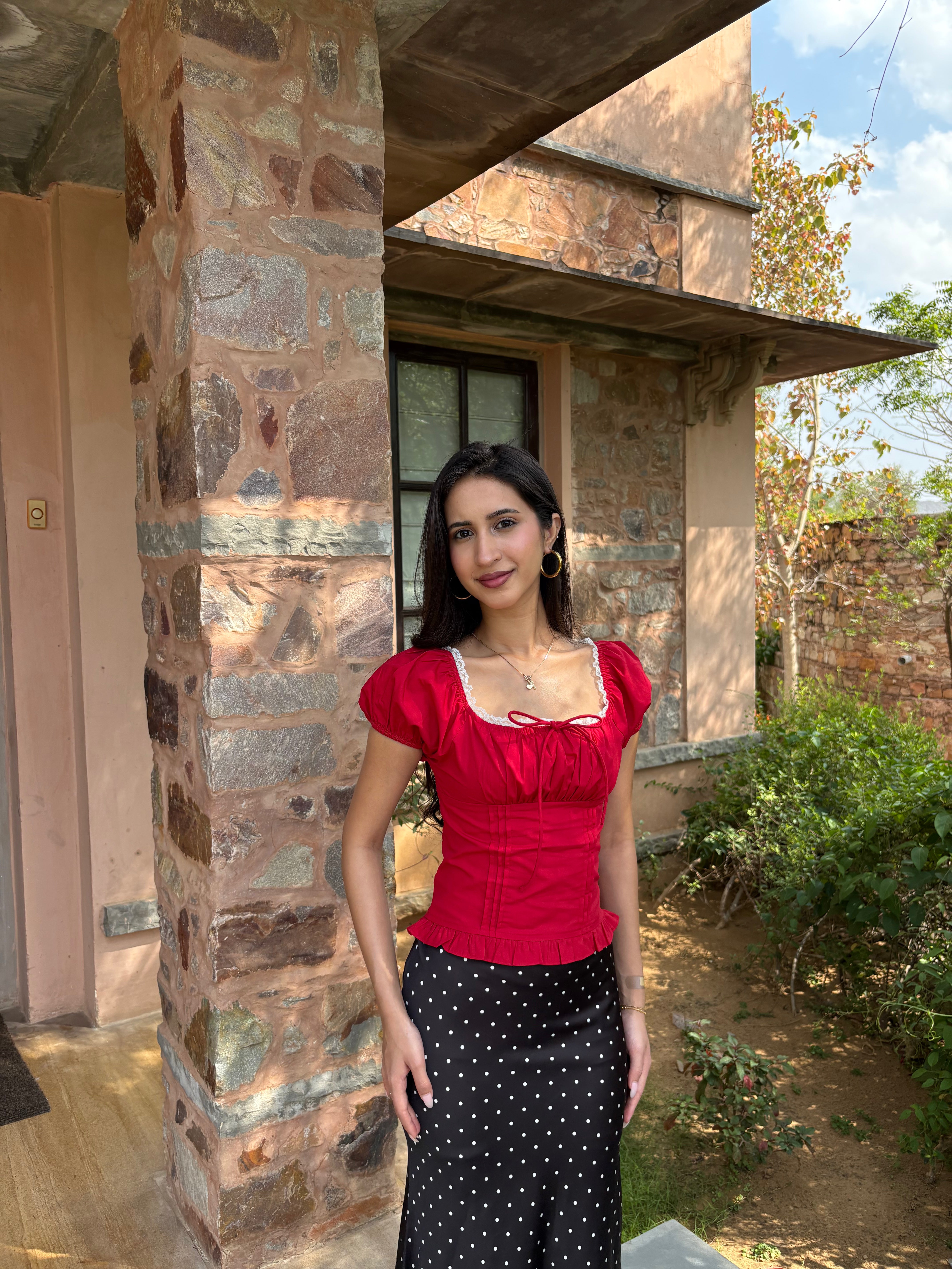 Isabelle Top in Red – Rerunn
