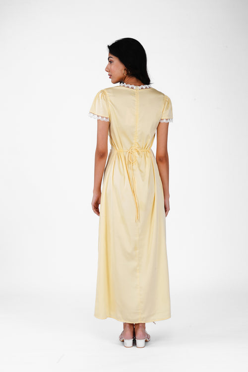 Eleanor Dress in Butter Yellow