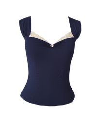 Belle Sculpting Top in Navy