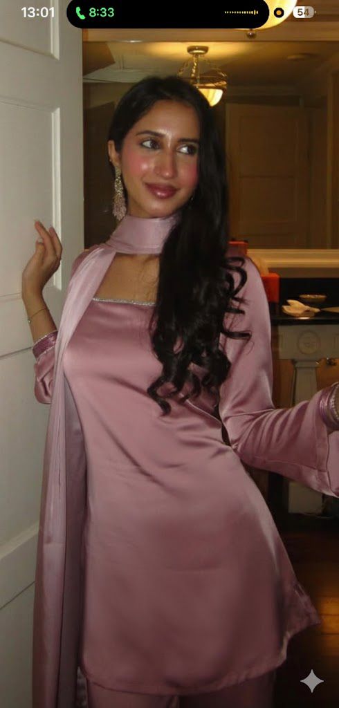 Noor Suit Set in Blush