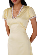 Eleanor Dress in Butter Yellow