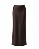 Celine Lace Skirt in Mocha (WITHOUT LACE) - REVIVED FINDS