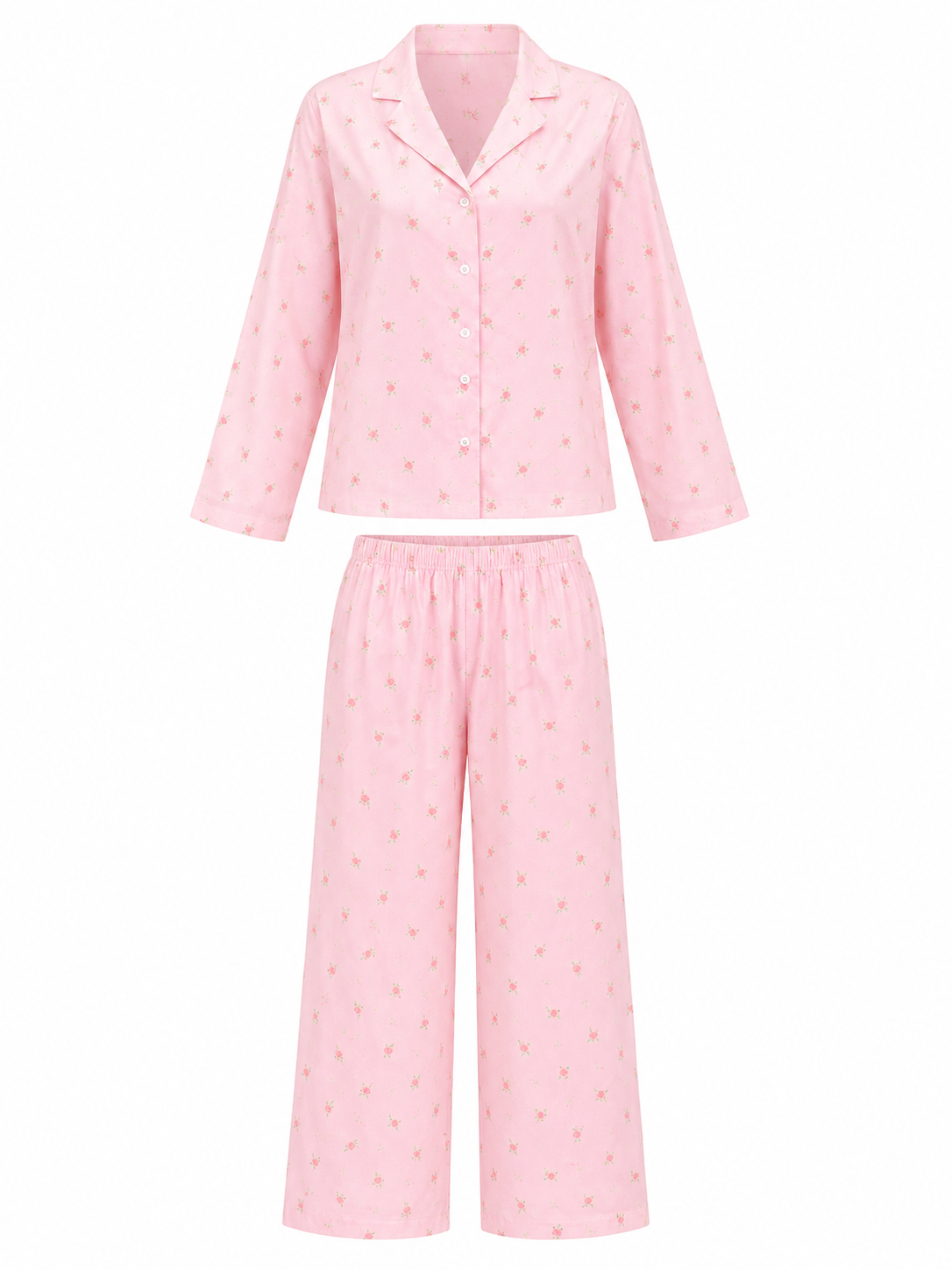 Amour Night Suit Set in Peony
