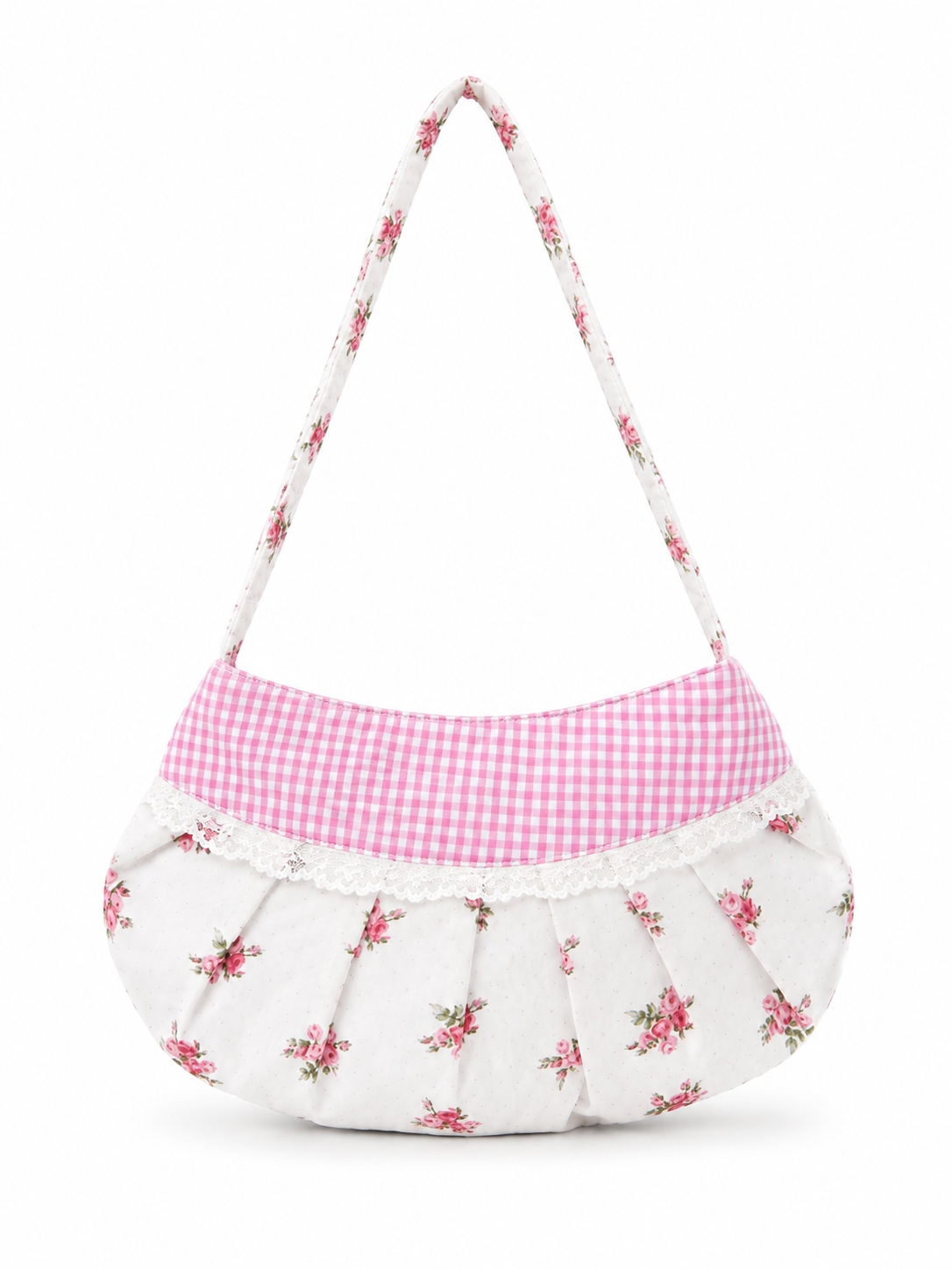 Lucy Shoulder Bag in Pink Floral