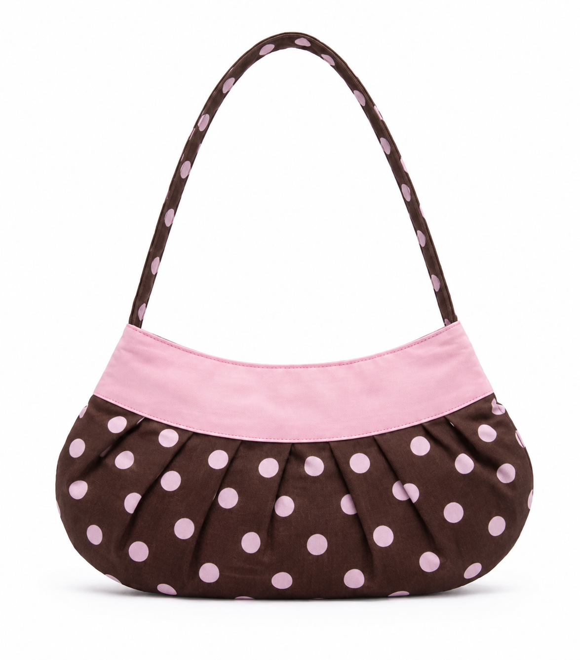 Lucy Bag in Brown Polka Dot-PREORDER