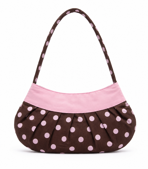 Lucy Bag in Brown Polka Dot-PREORDER