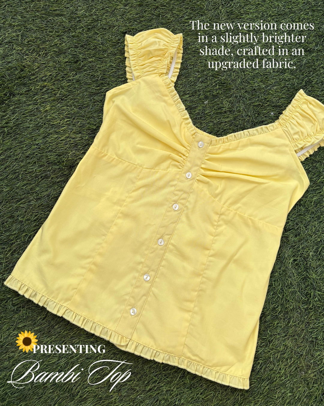 Bambi Top in Butter Yellow