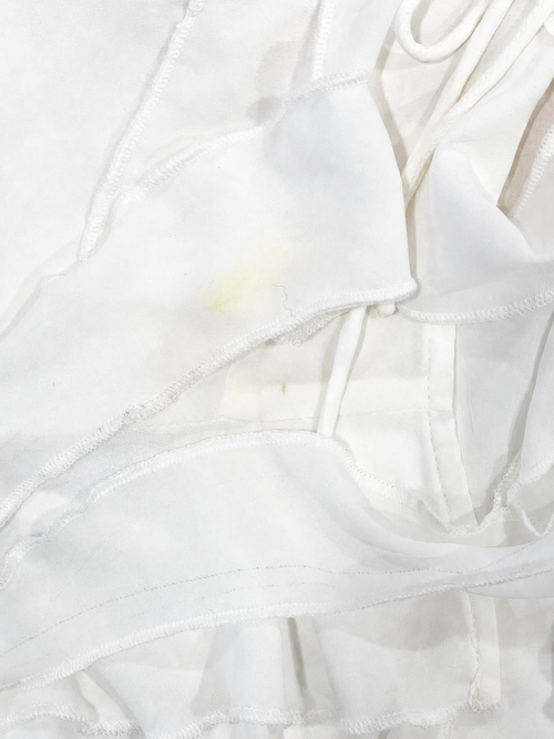 Juliette Ruffle Top in White - SAMPLE