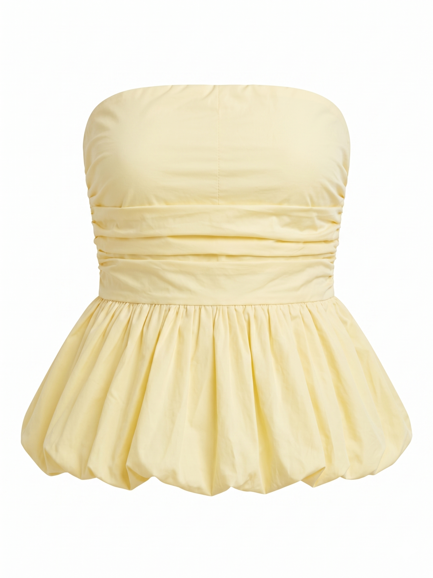 Bubble Top in Butter Yellow