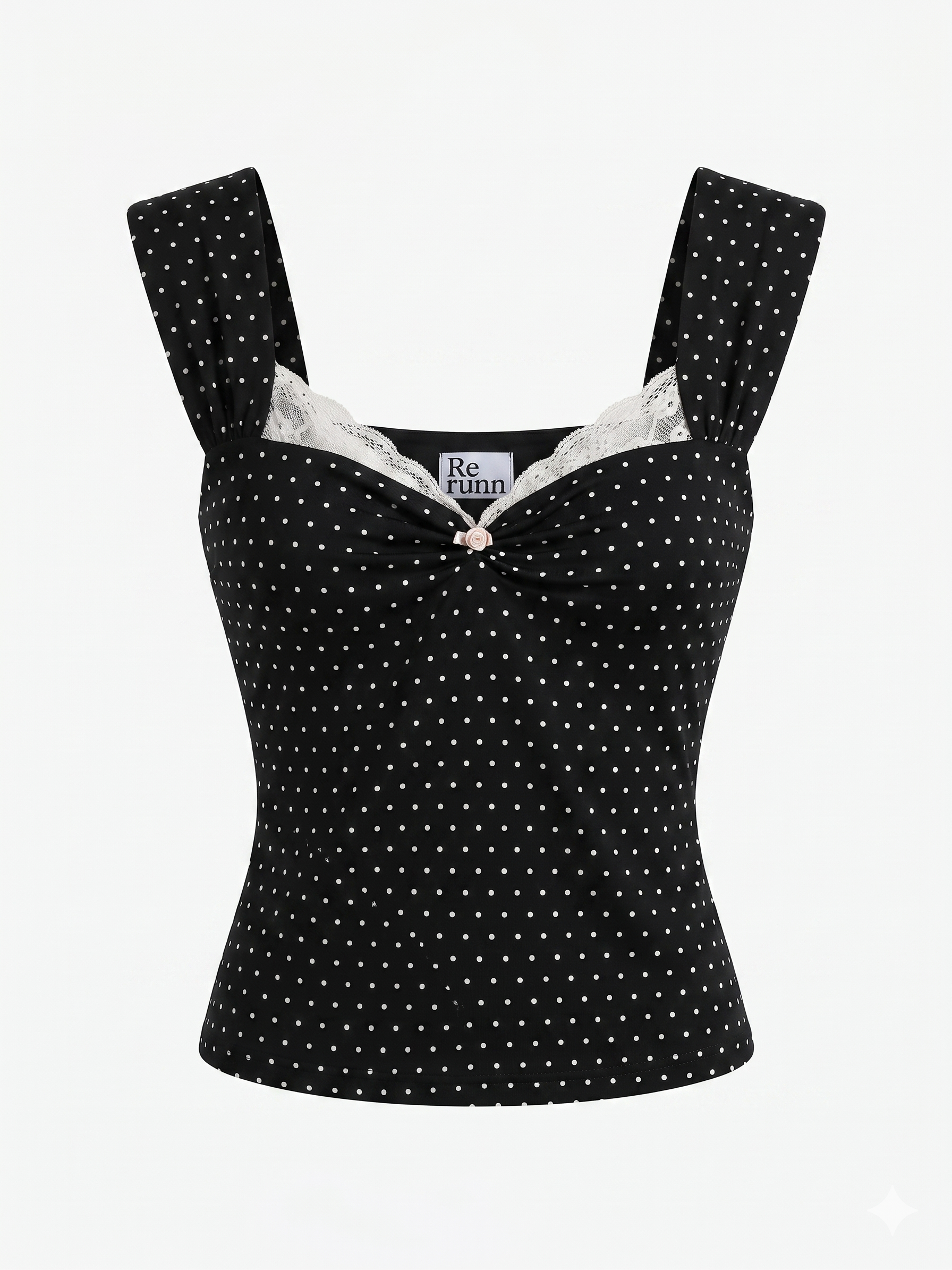 Belle Sculpting Top in Polka Dot