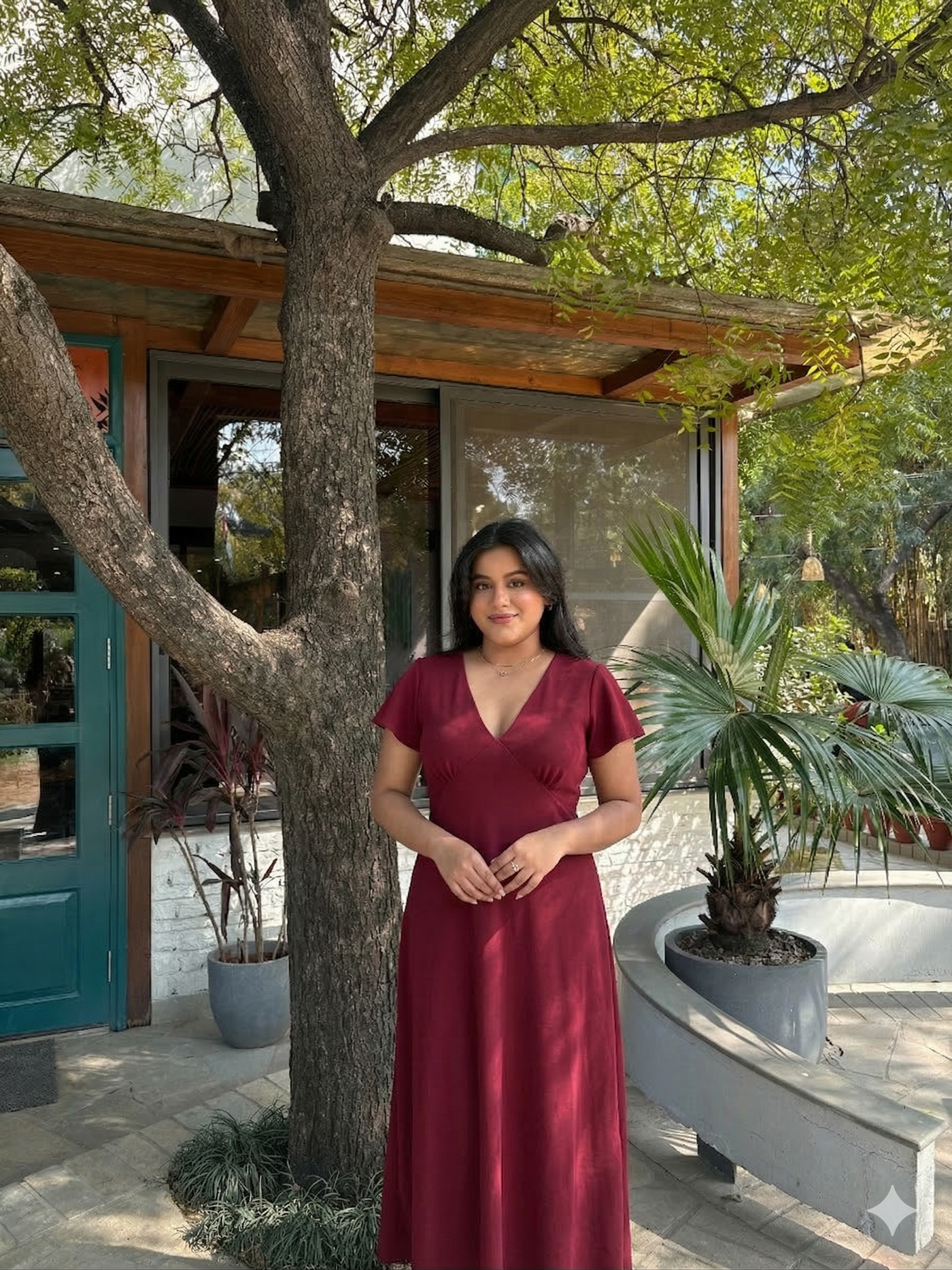 Eleanor Dress in Burgundy