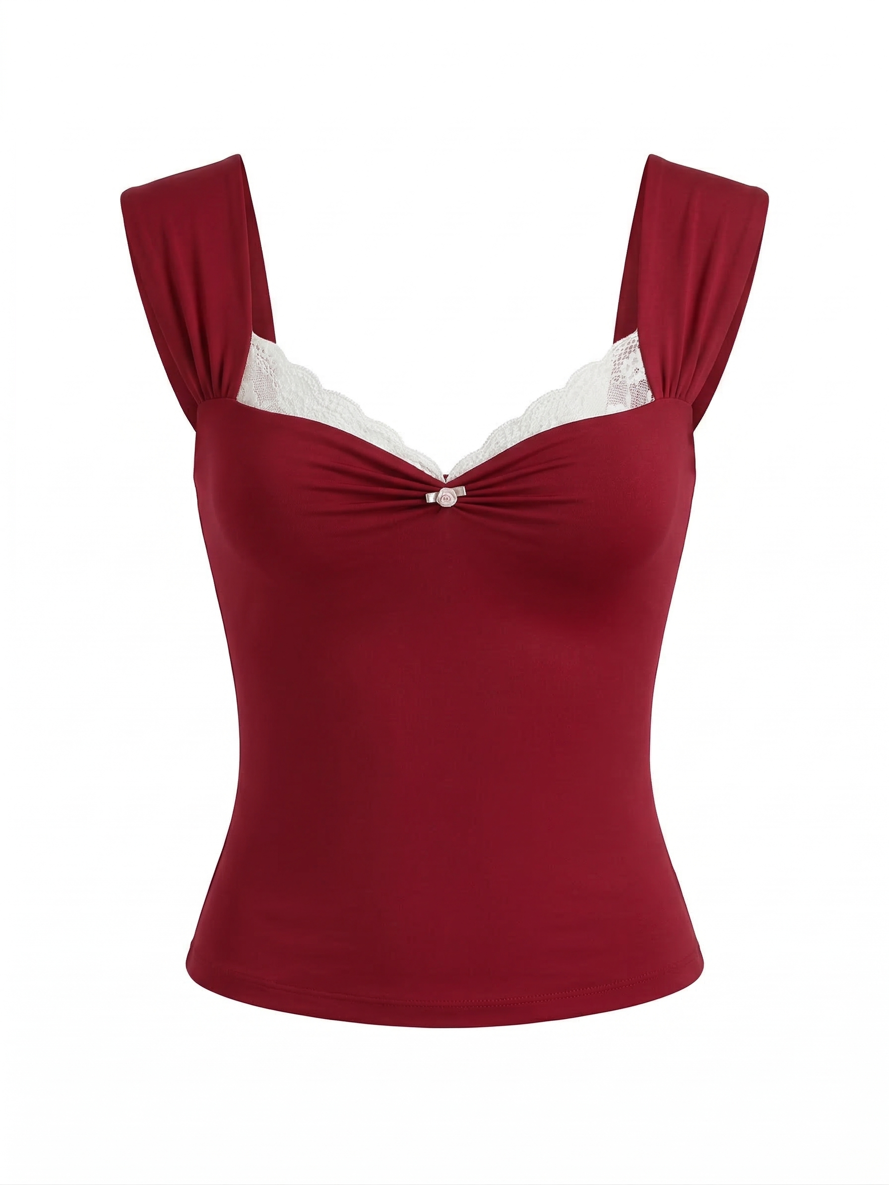 Belle Sculpting Top in Crimson