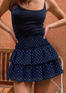 Bella Eyelet Skort in Polka Dot