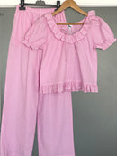 Sleepy Girl Set in Pink Gingham