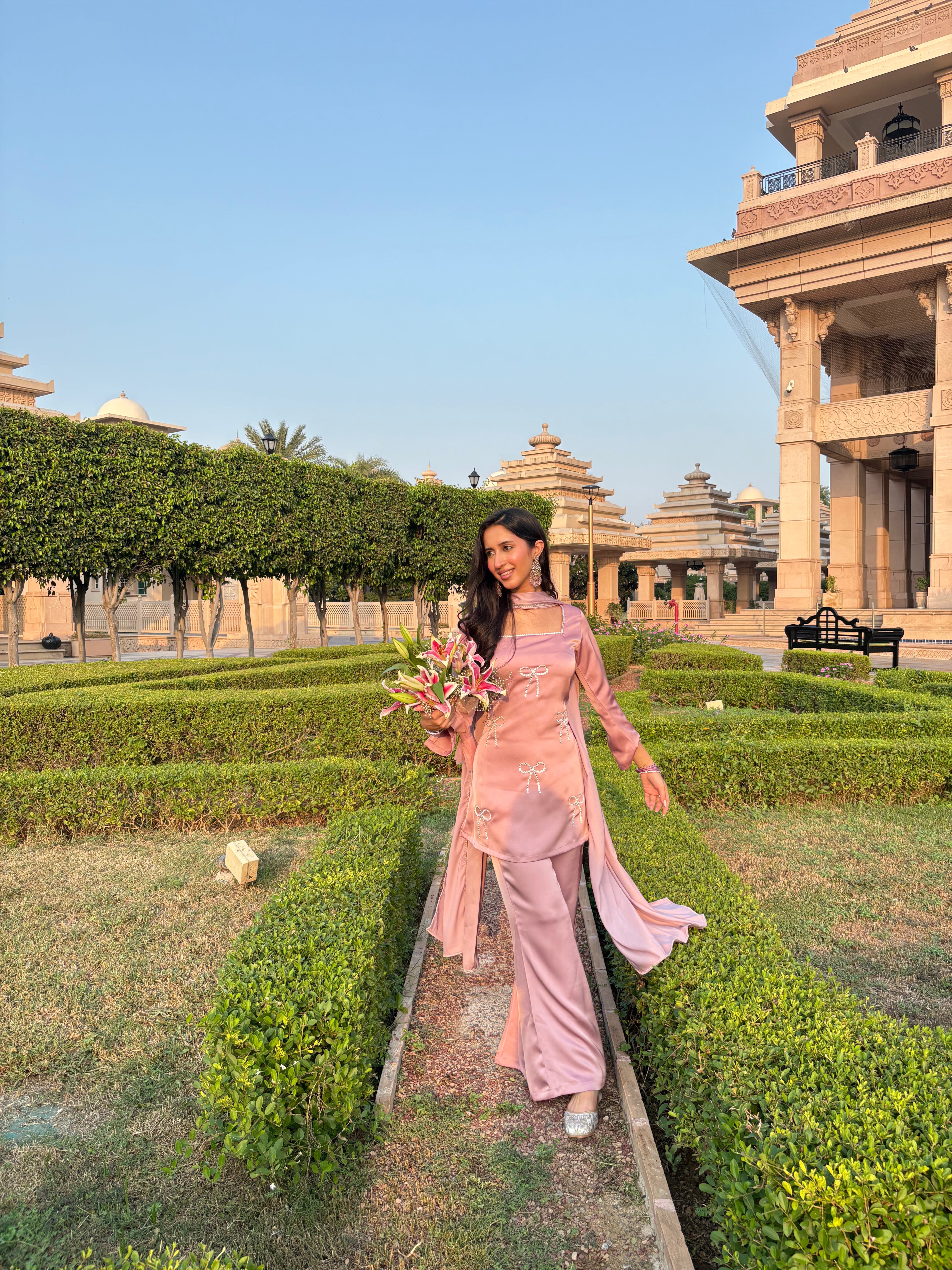 Pari Suit Set in Blush