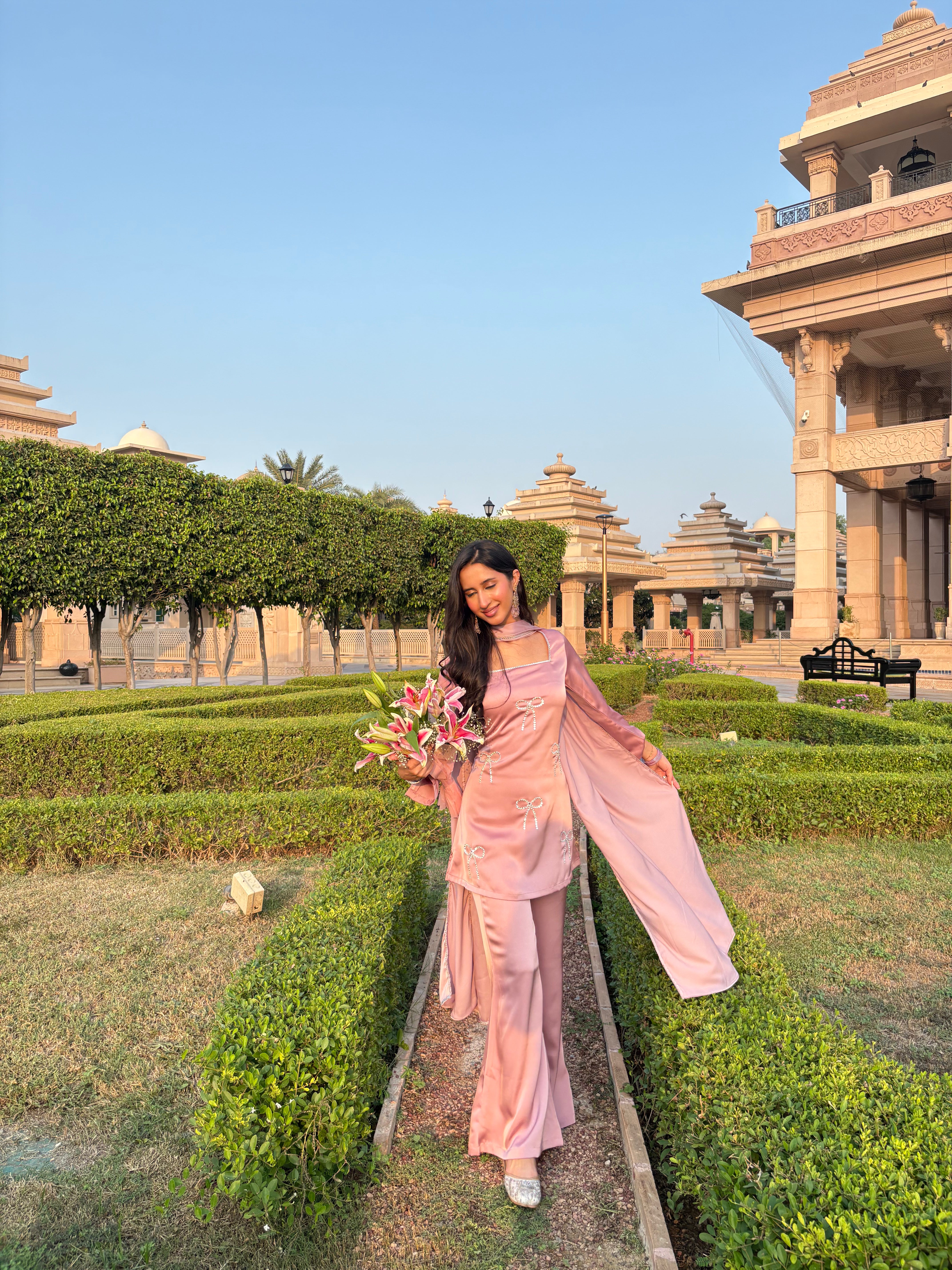 Pari Suit Set in Blush