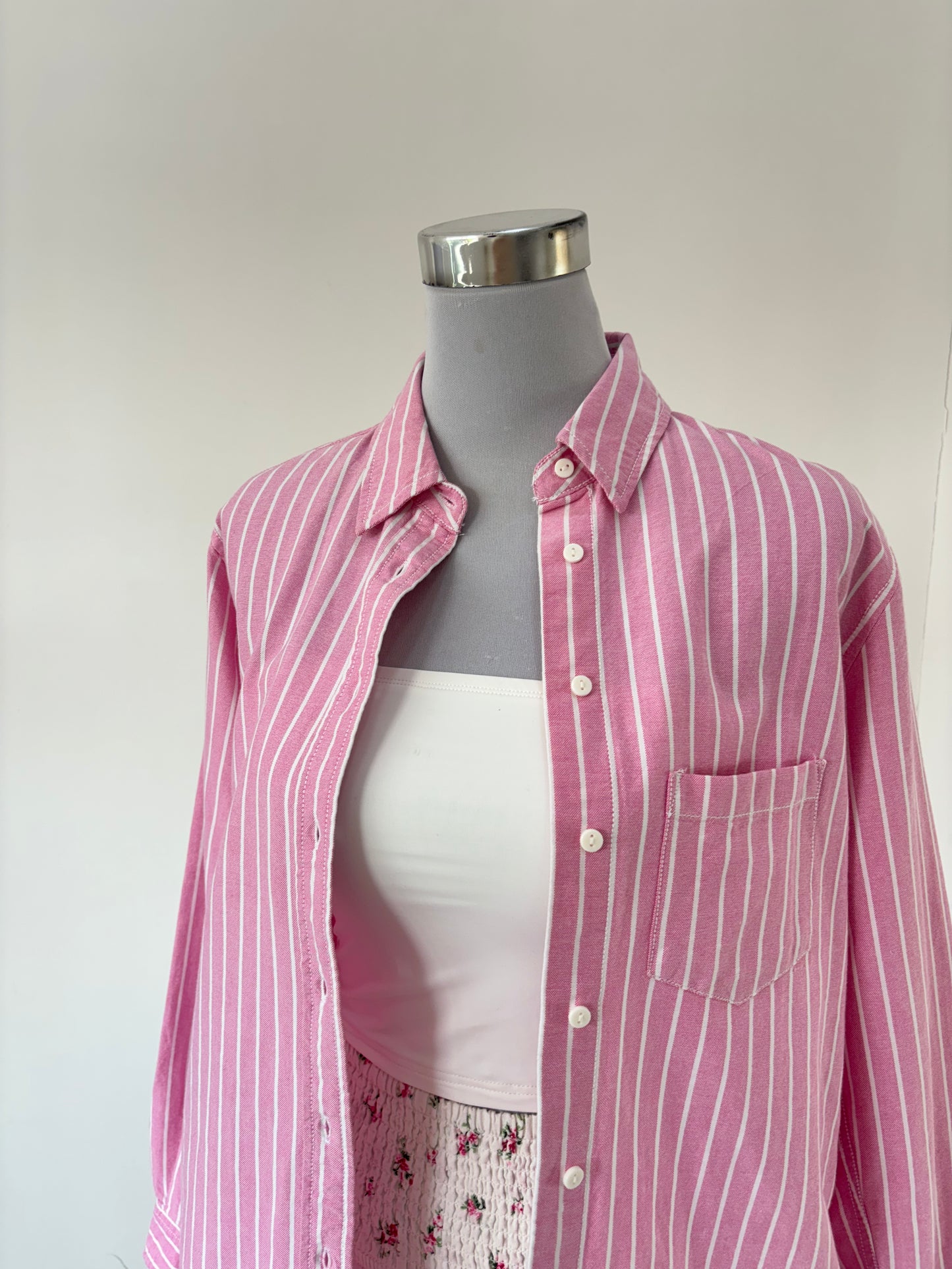 Pink Striped Shirt (XS-L)