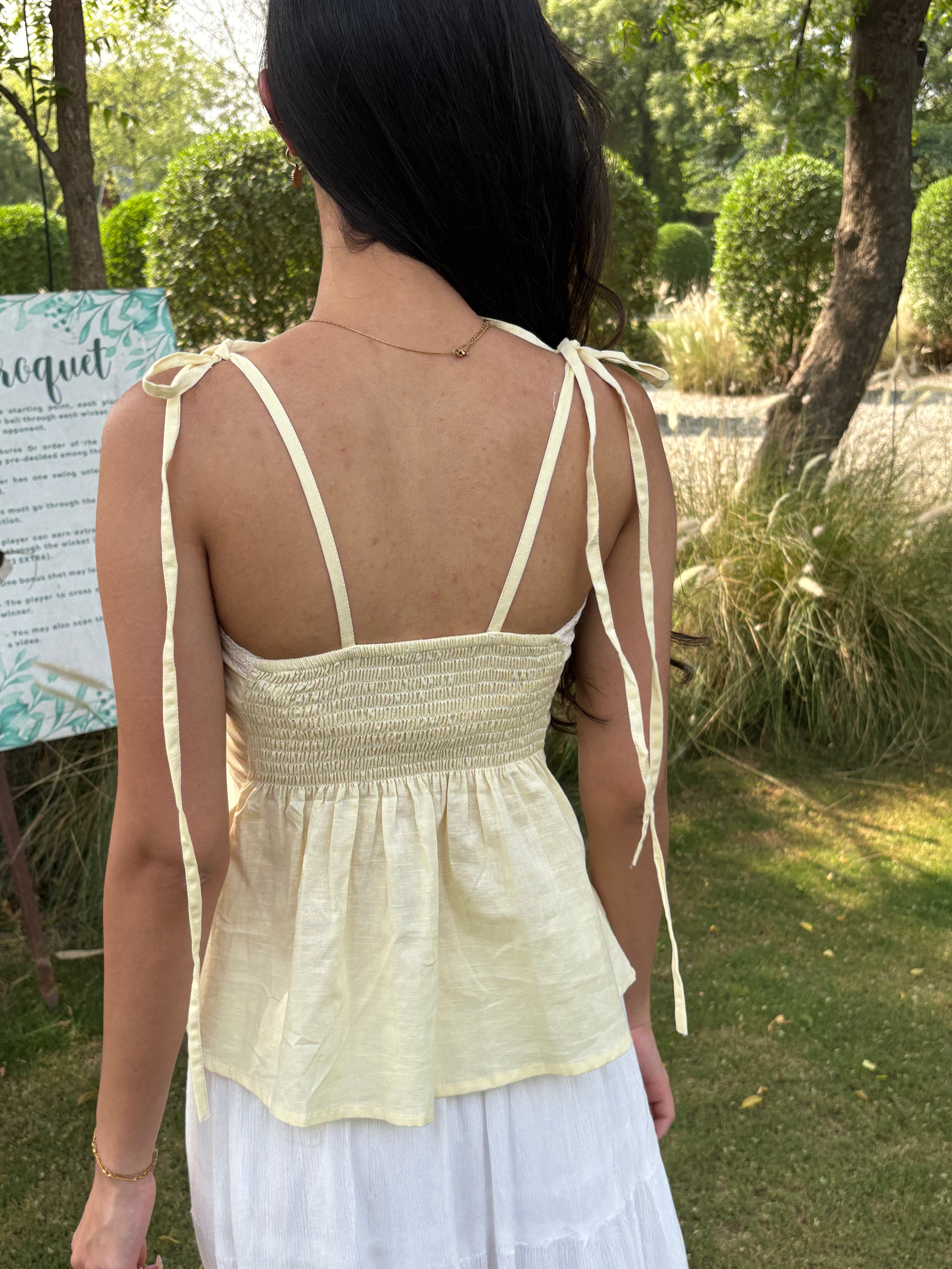 Lucy Top in Butter Yellow