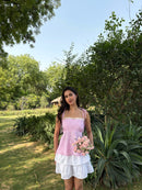 Lucy Top in Pink Gingham