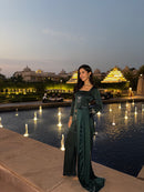 Pari Suit Set in Deep Green