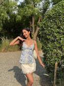 Belly Top in Blue