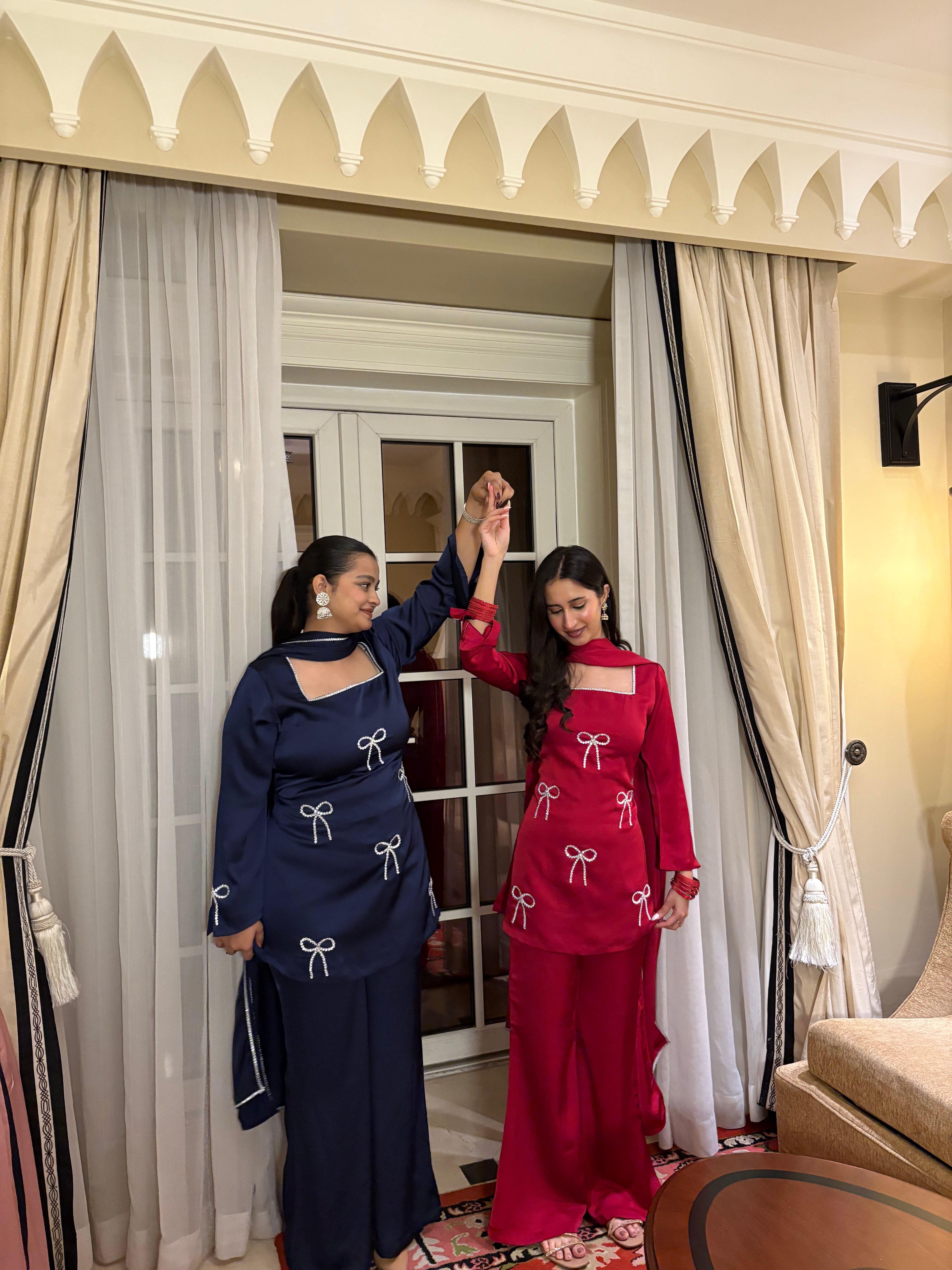 Pari Suit Set in Navy Blue