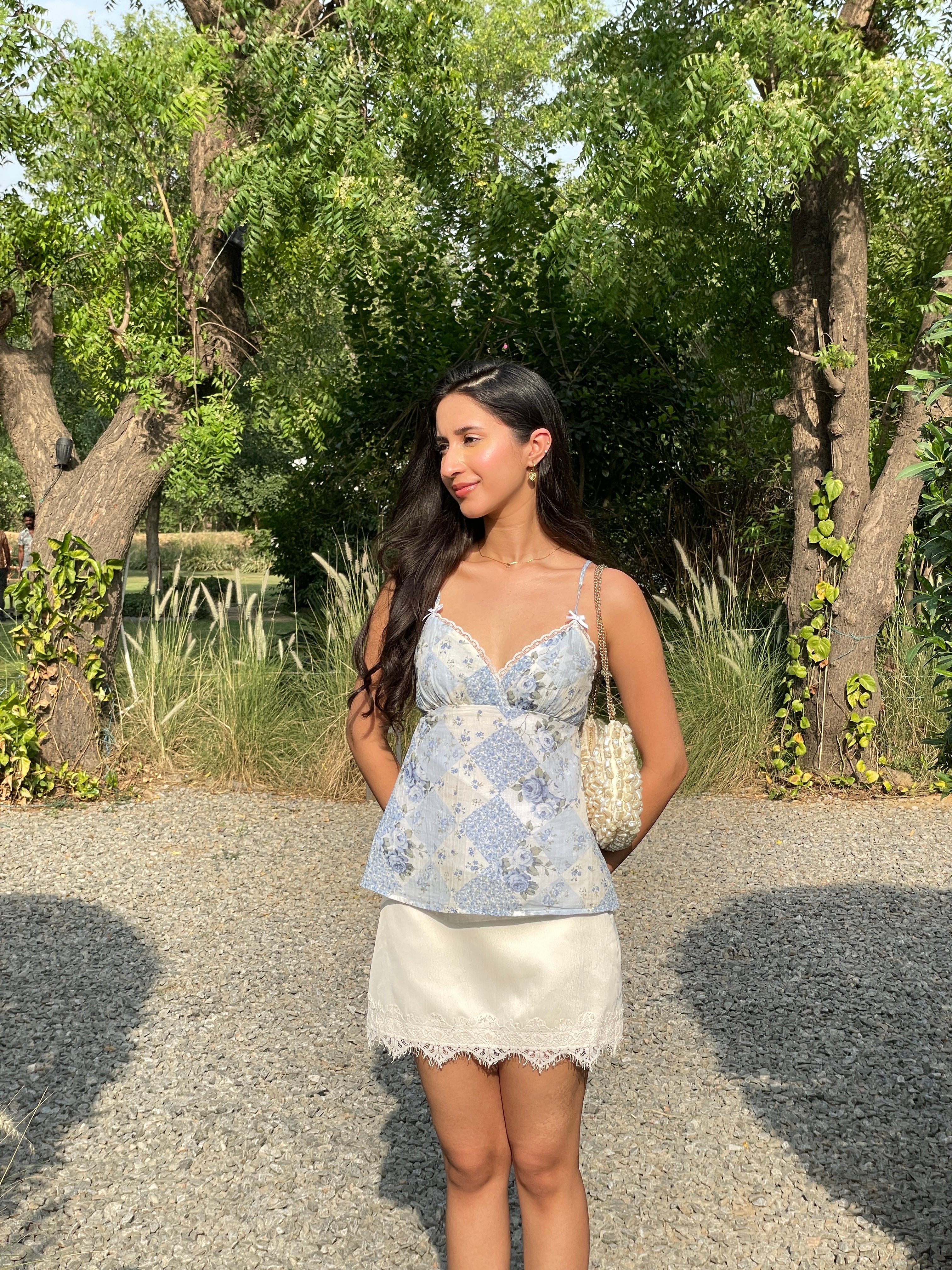 Belly Top in Blue