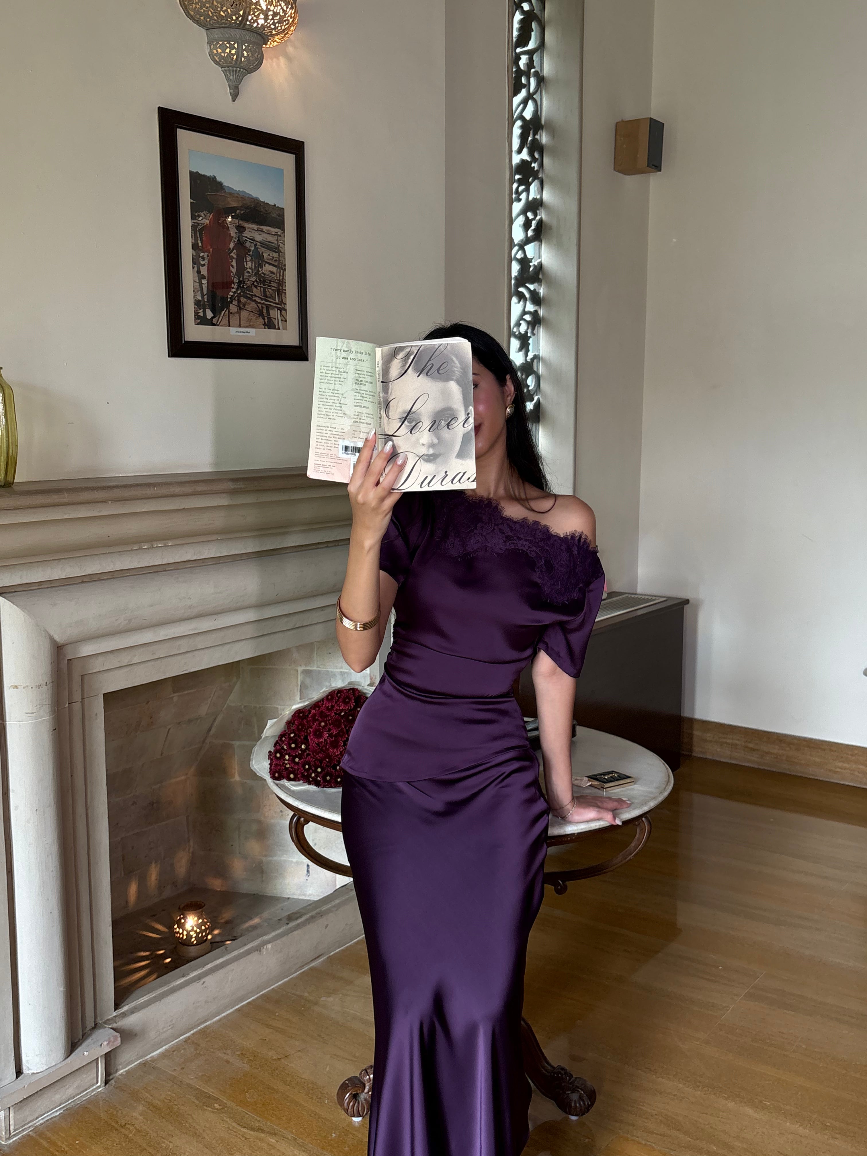 Camille Lace Top in Violet - BACK IN STOCK ON PREORDER