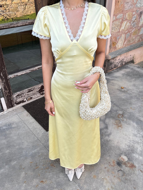 Eleanor Dress in Butter Yellow