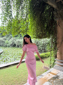 Camille Lace Top in Blush