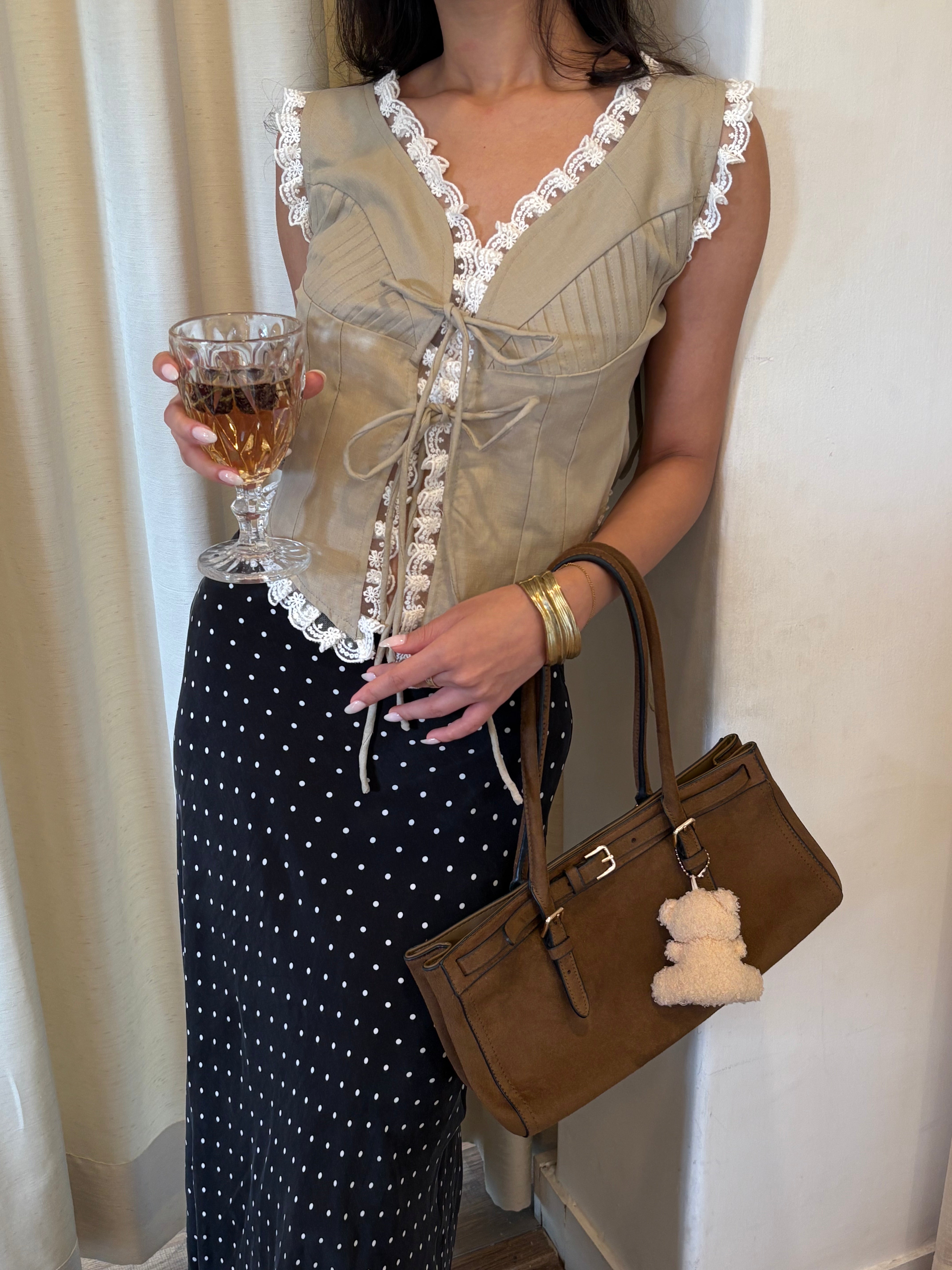 Juliette Top in Beige