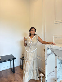 Juliette Maxi Skirt in Beige