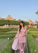 Noor Suit Set in Blush