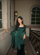 Noor Suit Set in Deep Green
