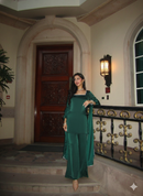 Noor Suit Set in Deep Green