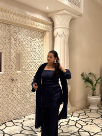 Noor Suit Set in Navy Blue