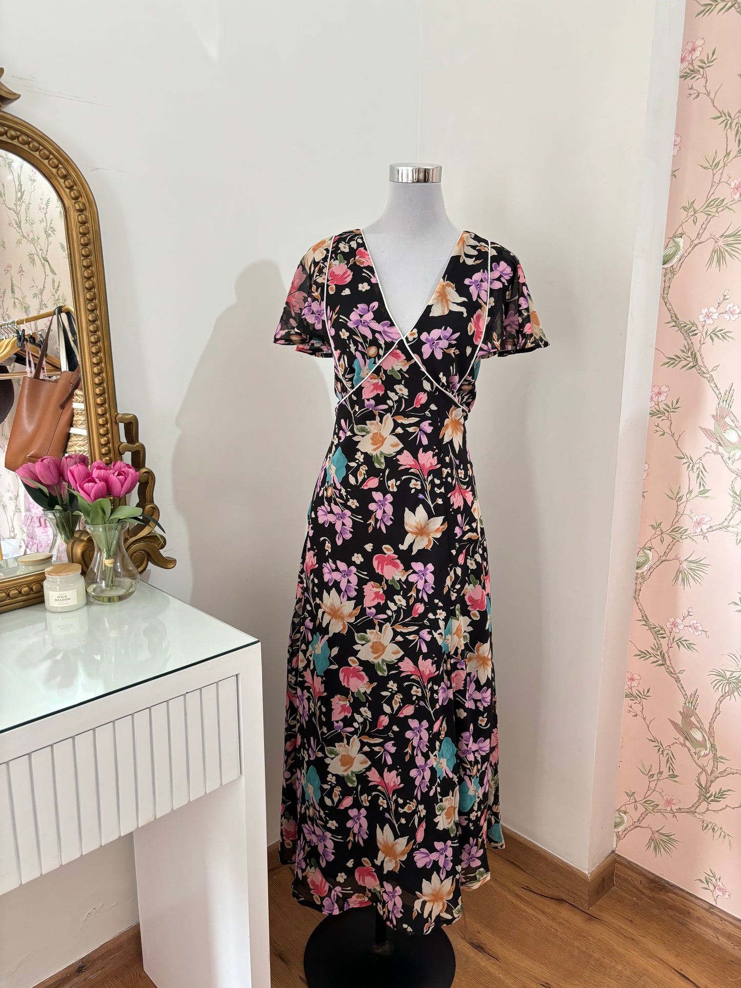 Amelia Floral Dress (L-4XL)