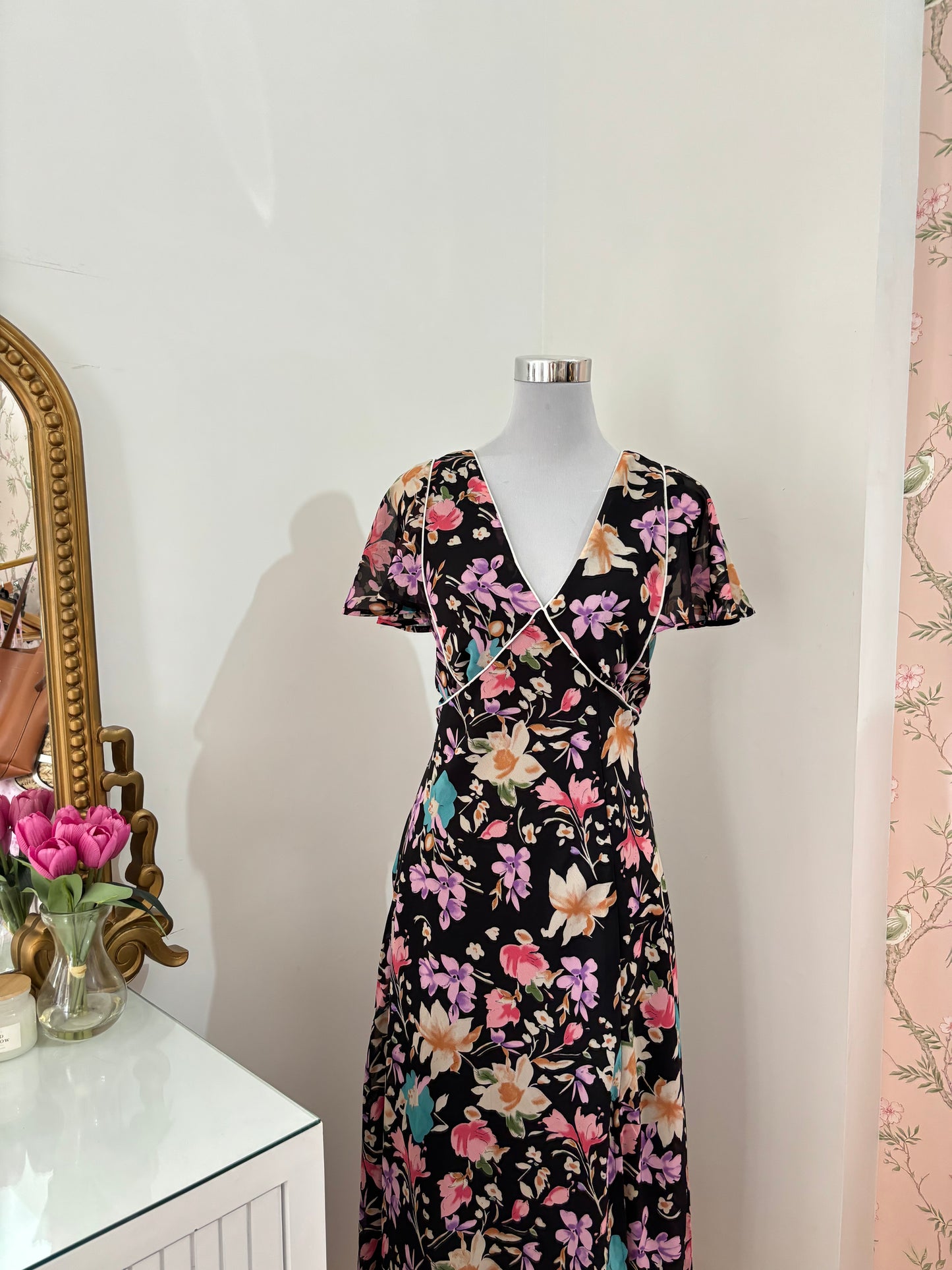 Amelia Floral Dress (L-4XL)