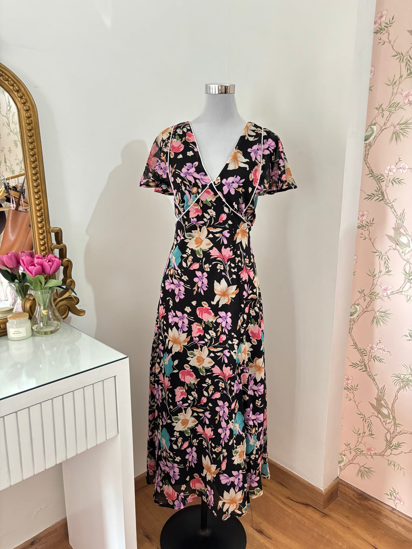 Amelia Floral Dress (L-4XL)