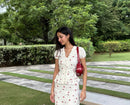 Mon Cherie Scallop Top in Cherry