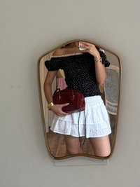 Isabelle Polka Dot Top in Black