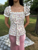 Daydream Bow Top in Floral