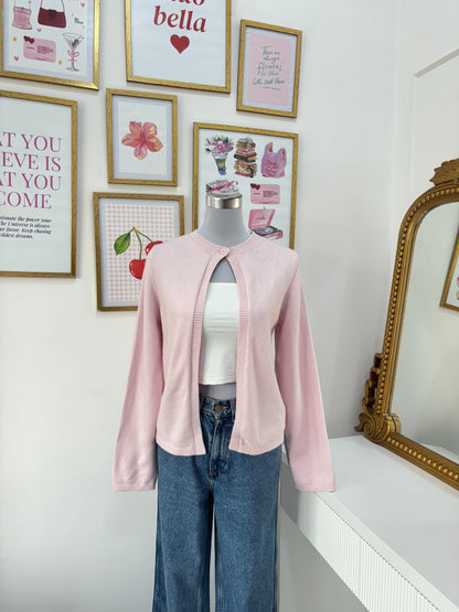 Matilda Button Cardigan in Pink (S-M)