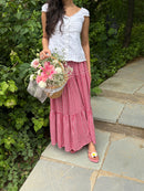 Bambi Top in White Eyelet