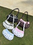 Lucy Bag in Brown Polka Dot-PREORDER
