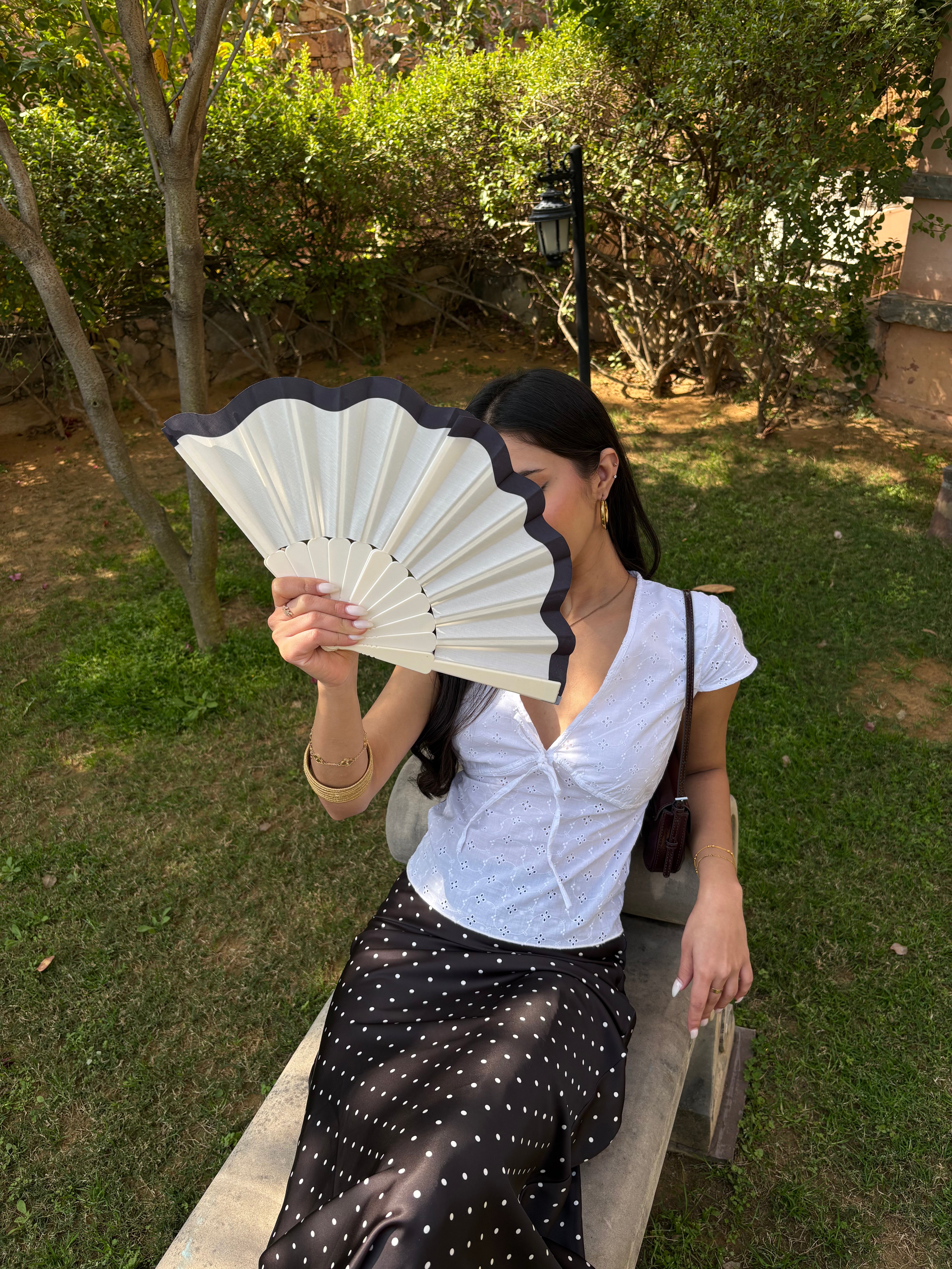 Lily Top in White Eyelet