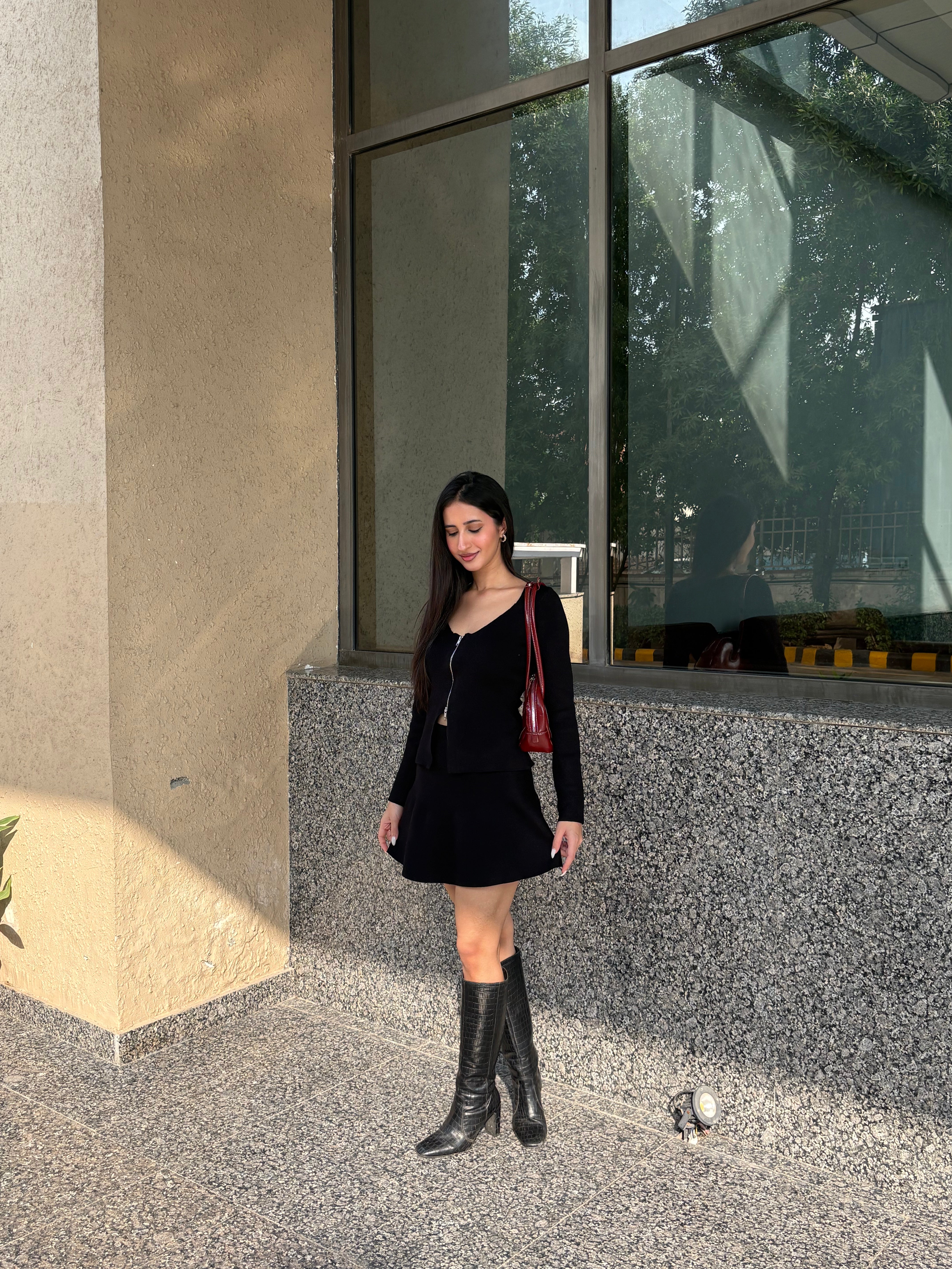 Celine Knit Set in Black