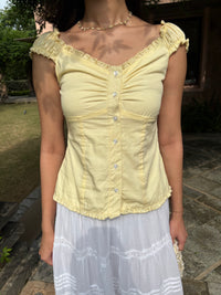 Bambi Top in Butter Yellow