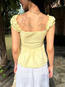 Bambi Top in Butter Yellow