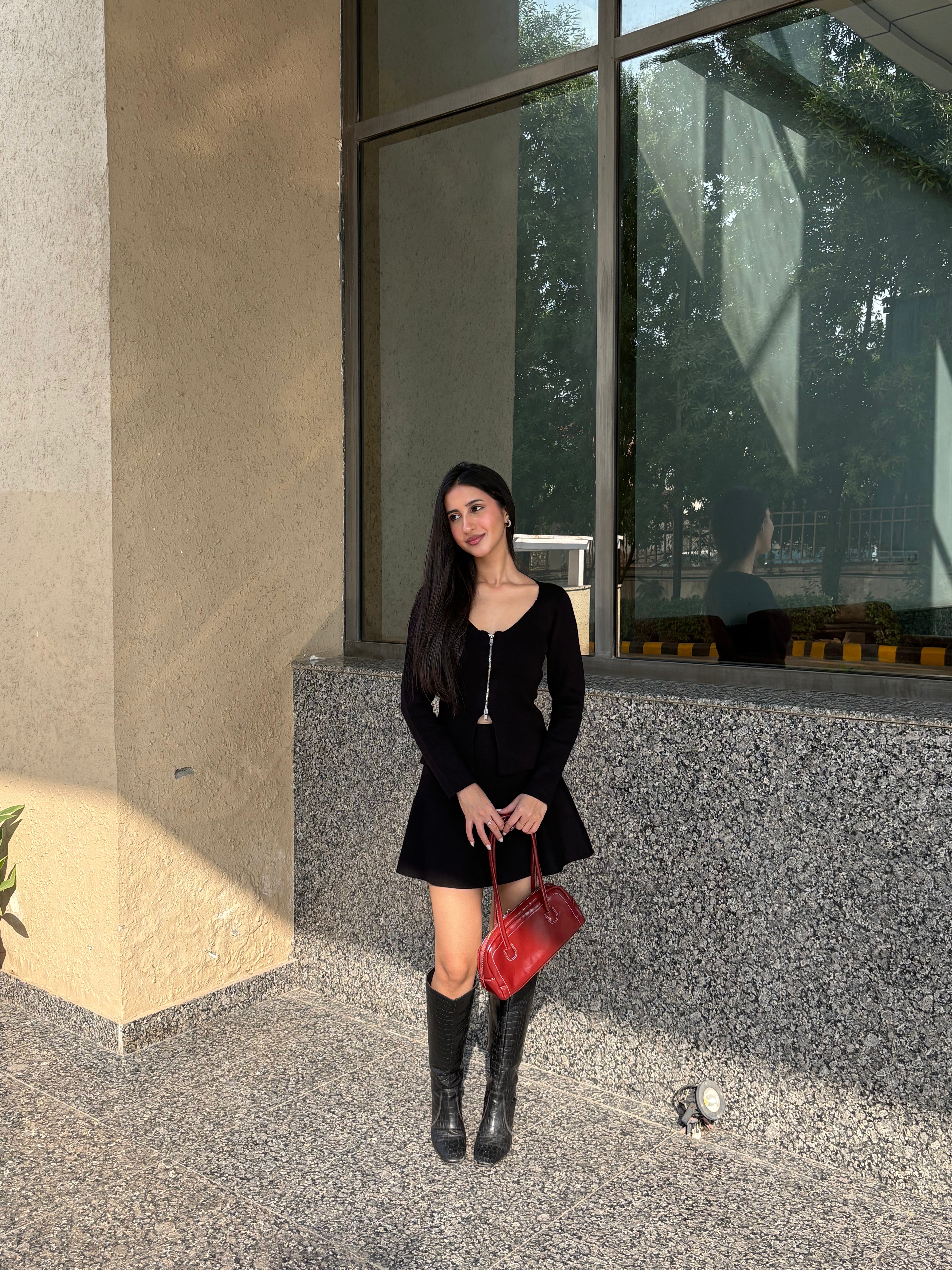 Celine Knit Set in Black